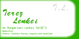 terez lenkei business card